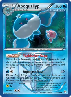 Pokémon-Karte Apoquallyp 039/135