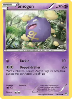 Pokémon-Karte Smogon 056/135