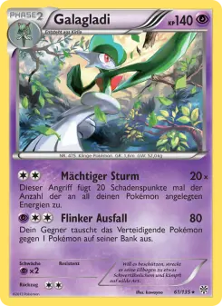 Pokémon-Karte Galagladi 061/135