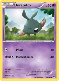 Pokémon-Karte Unratütox 064/135