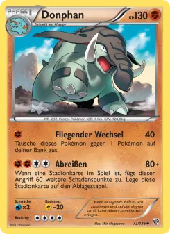 Pokémon-Karte Donphan 072/135