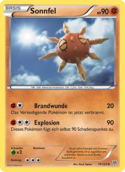 Pokémon-Karte Sonnfel 074/135