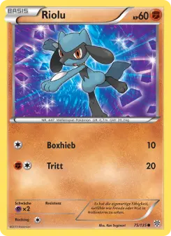 Pokémon-Karte Riolu 075/135