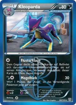 Pokémon-Karte Kleoparda 084/135
