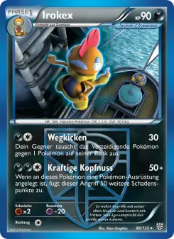 Pokémon-Karte Irokex 086/135
