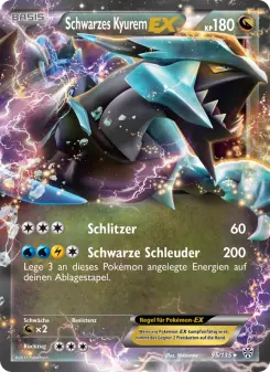 Pokémon-Karte Schwarzes Kyurem-EX 095/135