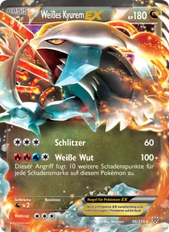Pokémon-Karte Weißes Kyurem-EX 096/135