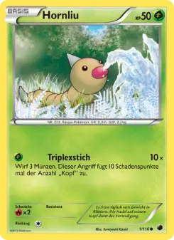 Pokémon-Karte Hornliu 001/116