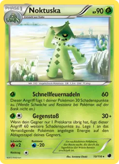 Pokémon-Karte Noktuska 010/116