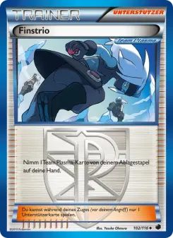 Pokémon-Karte Finstrio 102/116