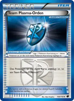 Pokémon-Karte Team-Plasma-Orden 104/116
