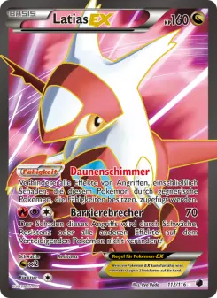 Pokémon-Karte Latias-EX 112/116