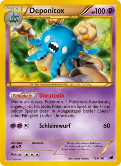 Pokémon-Karte Deponitox 119/116