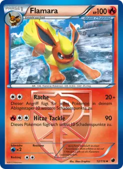 Pokémon-Karte Flamara 012/116