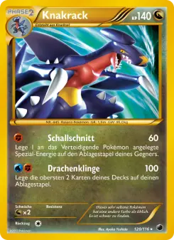 Pokémon-Karte Knakrack 120/116