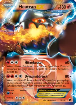 Pokémon-Karte Heatran-EX 013/116