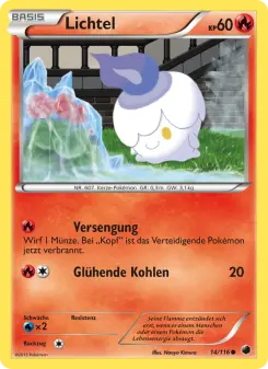 Pokémon-Karte Lichtel 014/116