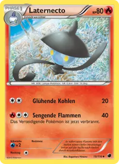 Pokémon-Karte Laternecto 015/116