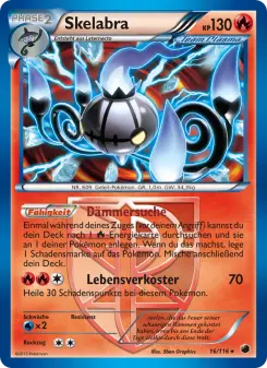 Pokémon-Karte Skelabra 016/116
