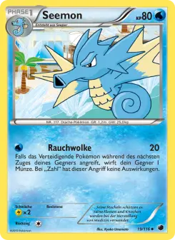Pokémon-Karte Seemon 019/116