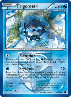 Pokémon-Karte Frigometri 030/116