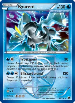 Pokémon-Karte Kyurem 031/116