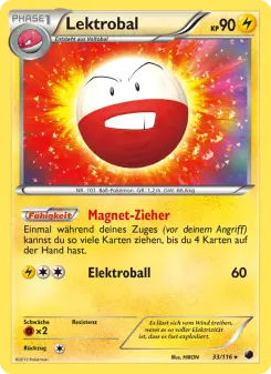 Pokémon-Karte Lektrobal 033/116