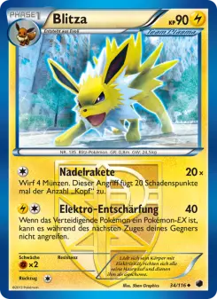Pokémon-Karte Blitza 034/116