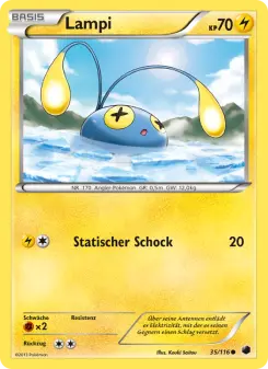 Pokémon-Karte Lampi 035/116