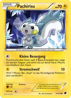 Pokémon-Karte Pachirisu 037/116