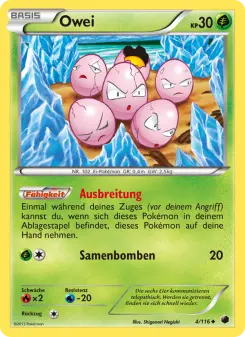 Pokémon-Karte Owei 004/116