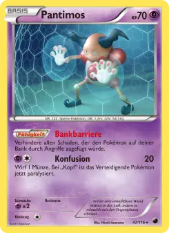 Pokémon-Karte Pantimos 047/116