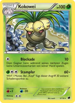 Pokémon-Karte Kokowei 005/116