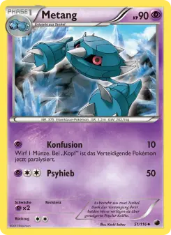 Pokémon-Karte Metang 051/116