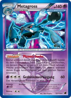 Pokémon-Karte Metagross 052/116