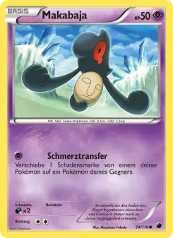 Pokémon-Karte Makabaja 054/116