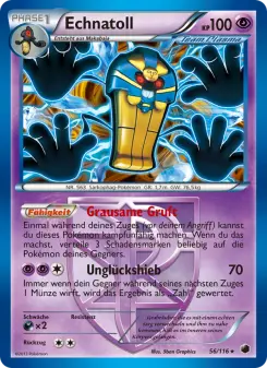 Pokémon-Karte Echnatoll 056/116