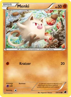 Pokémon-Karte Menki 059/116
