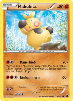 Pokémon-Karte Makuhita 062/116
