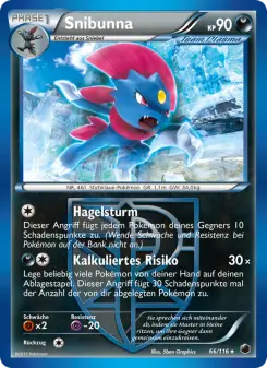 Pokémon-Karte Snibunna 066/116