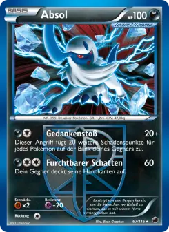 Pokémon-Karte Absol 067/116