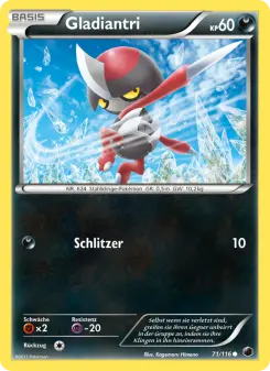Pokémon-Karte Gladiantri 071/116