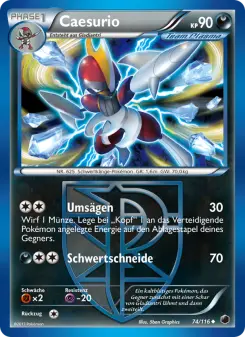 Pokémon-Karte Caesurio 074/116