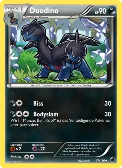 Pokémon-Karte Duodino 077/116