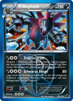 Pokémon-Karte Trikephalo 078/116