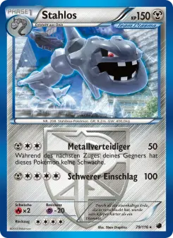 Pokémon-Karte Stahlos 079/116