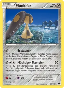 Pokémon-Karte Flunkifer 080/116