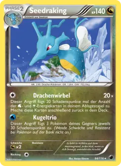 Pokémon-Karte Seedraking 084/116