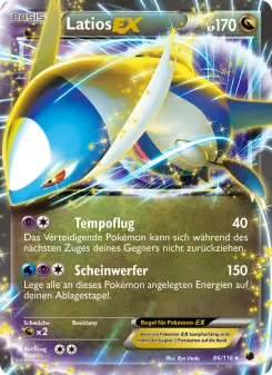 Pokémon-Karte Latios-EX 086/116