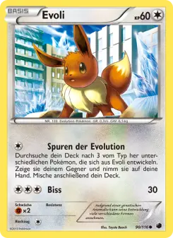 Pokémon-Karte Evoli 090/116